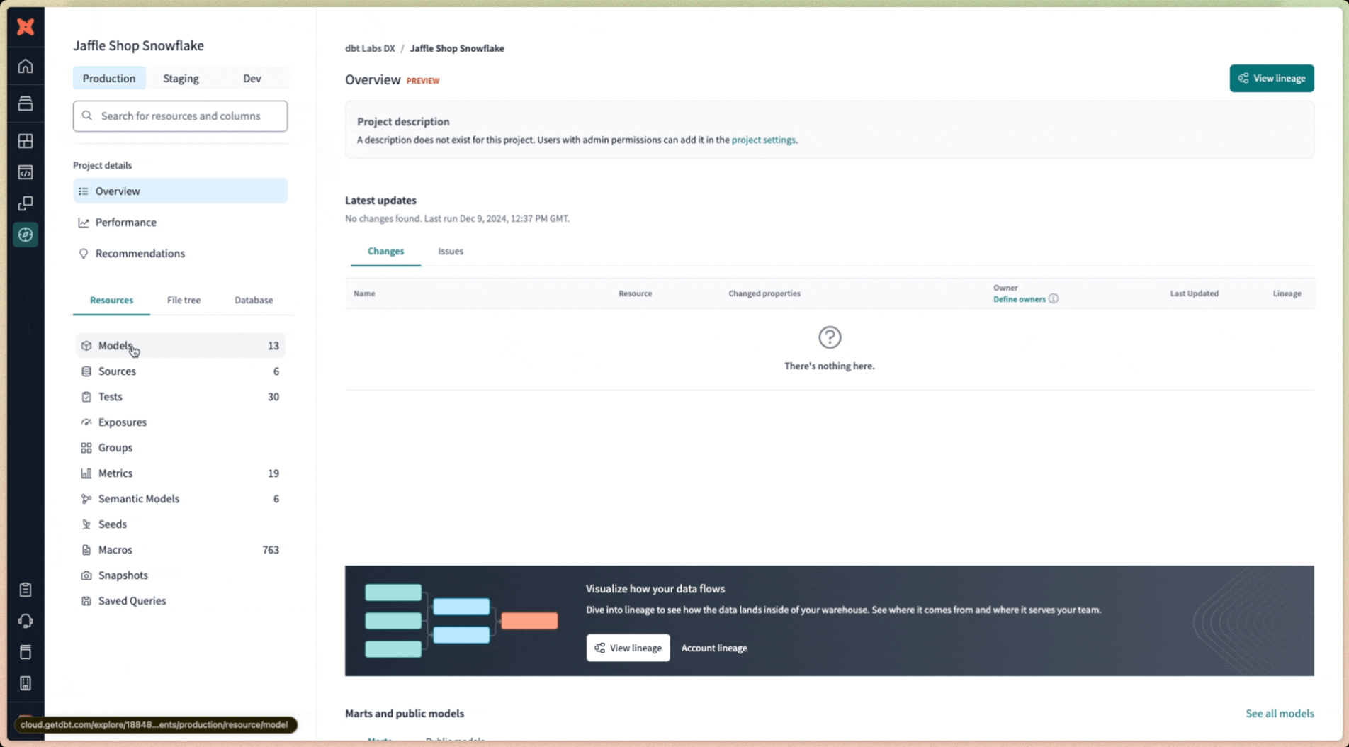 Access data health signals in multiple places in dbt Explorer.